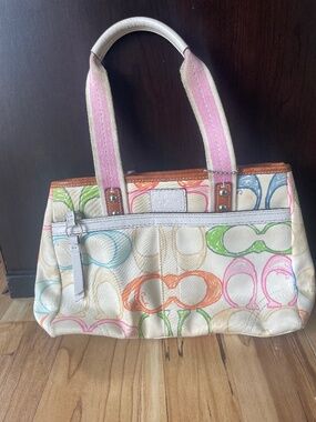 Coach Rainbow Scribble Purse